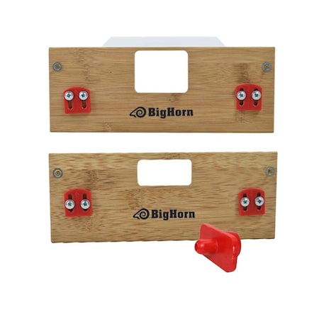 Big Horn 'A' Latch & Strike Template Kit - Finish Size 1-Inch x 2-1/4-Inch - Replaces Templaco LS-166A 70156